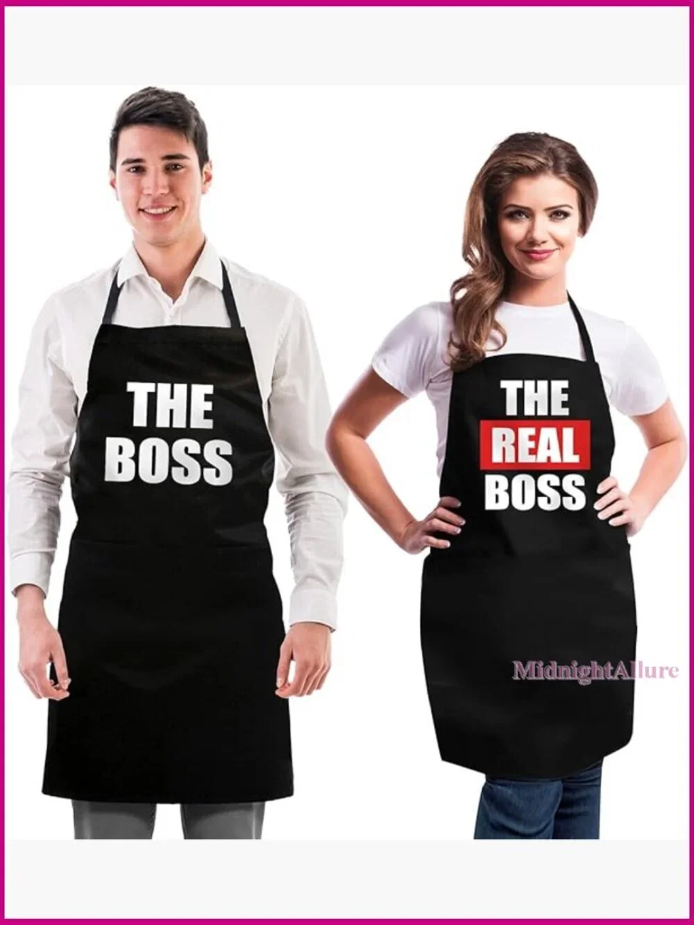 Funny Couple Aprons His & Her Kitchen Cooking Set